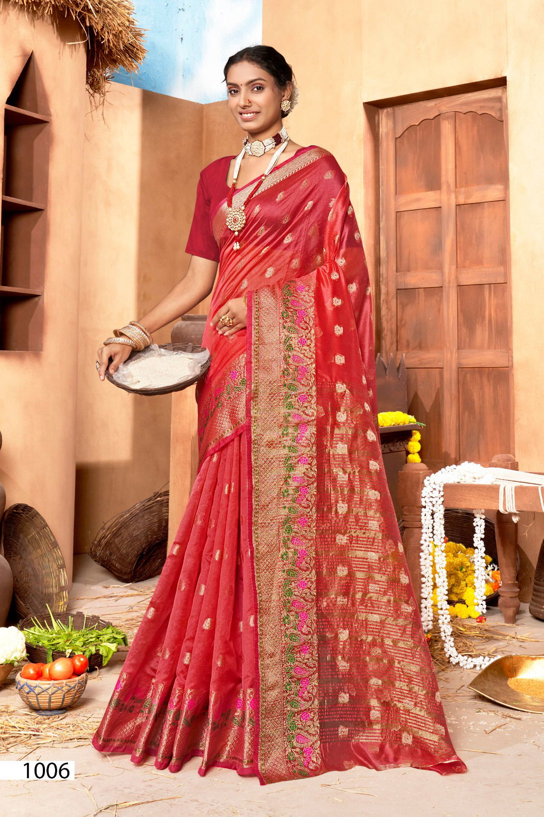 Sakhi Saheli 1 By Saroj 1001 To 1006 Designer Sarees Wholesale Market In Surat With Price
